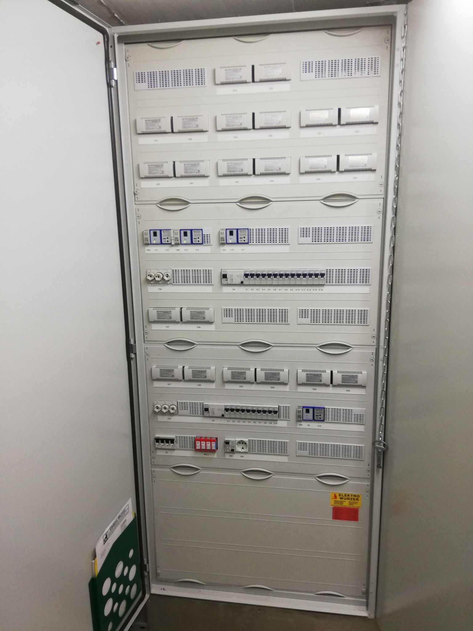 Sauber aufgebaute Elektroverteilung von Elektro Wurzer